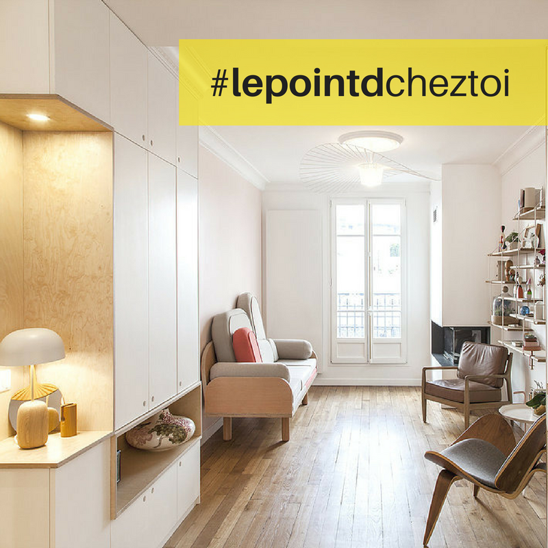 photo d'un salon parisien avec un canapé couchino le point d chez toi