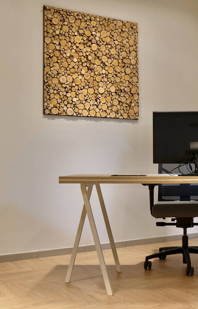 Aménagement déco bureaux - showroom Le point D.
