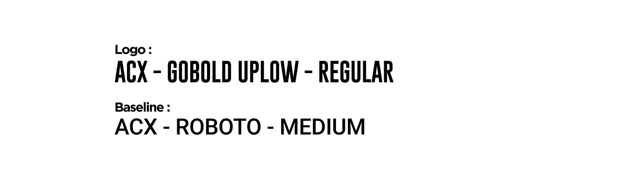 Typographie utilisée dans le projet