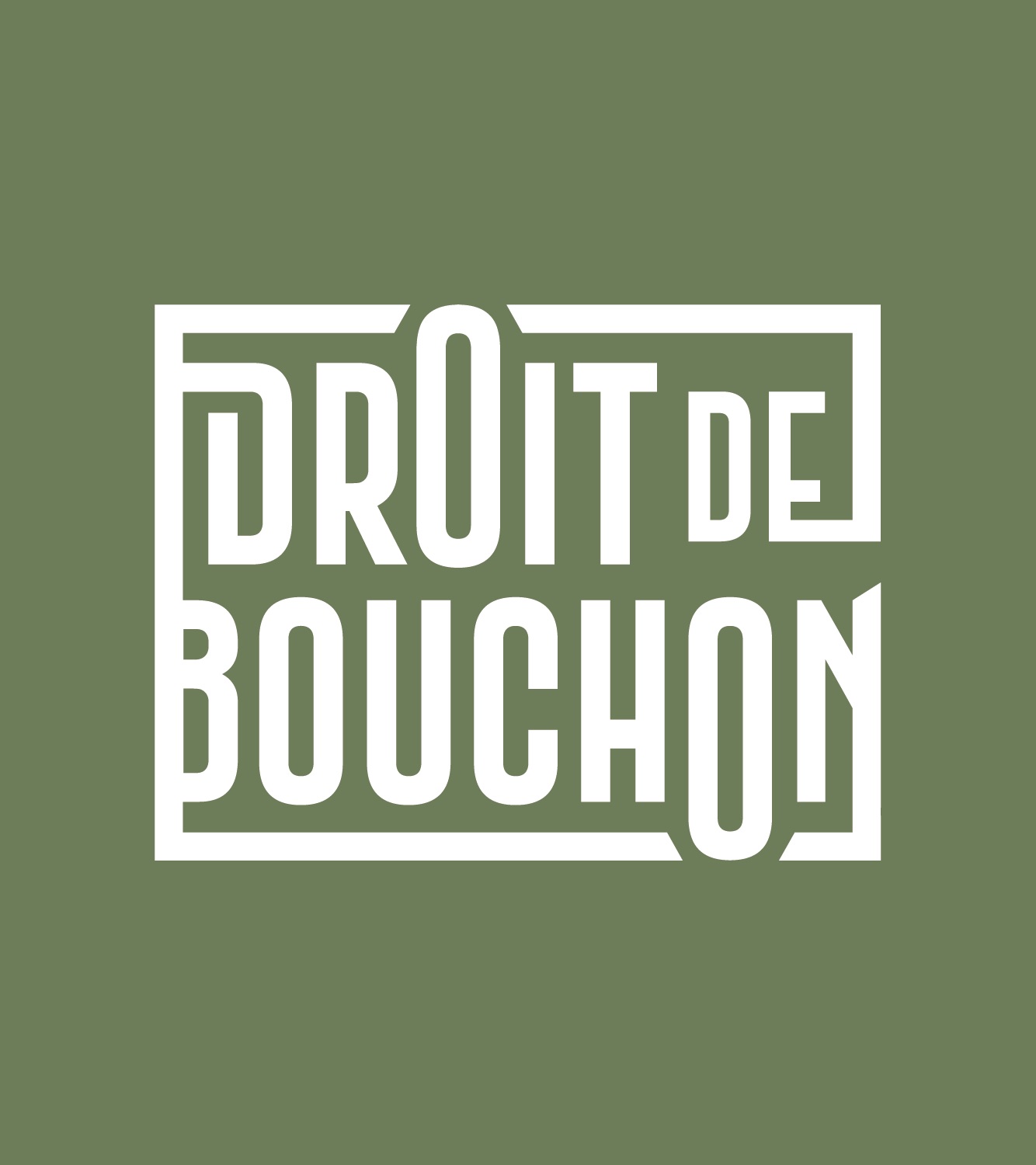 Logo Droit de bouchon - un projet d'identité visuelle by Le point D
