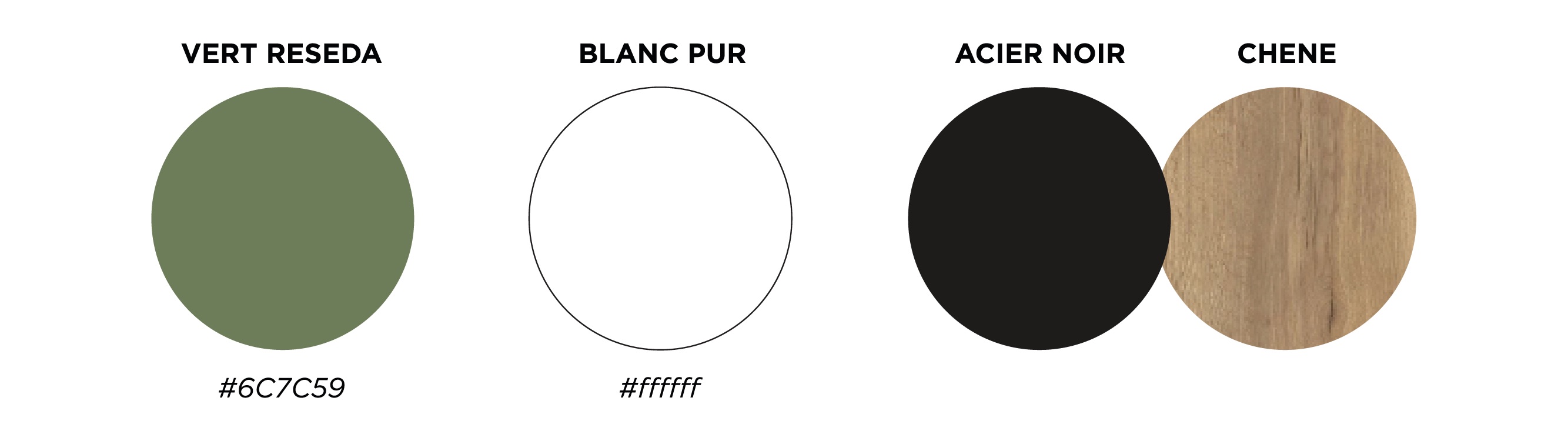 Palette de couleur du projet