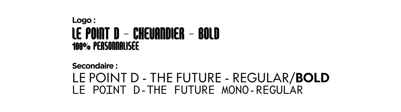 Typographie Le point D - Chevandier 100% personnalisée