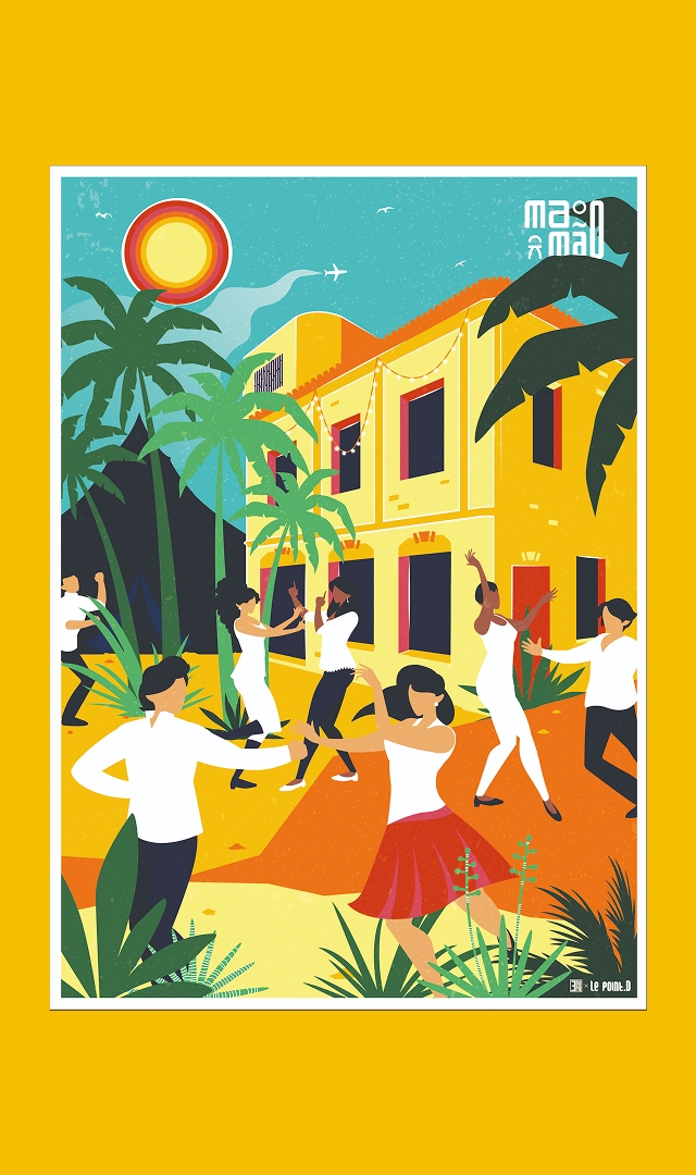 Application de l'illustration sur une frise XXL - by Le point D