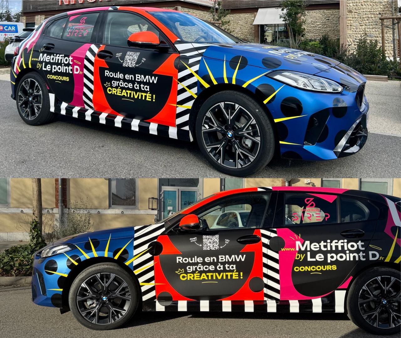 Application du design de covering by Le point D sur une BMW