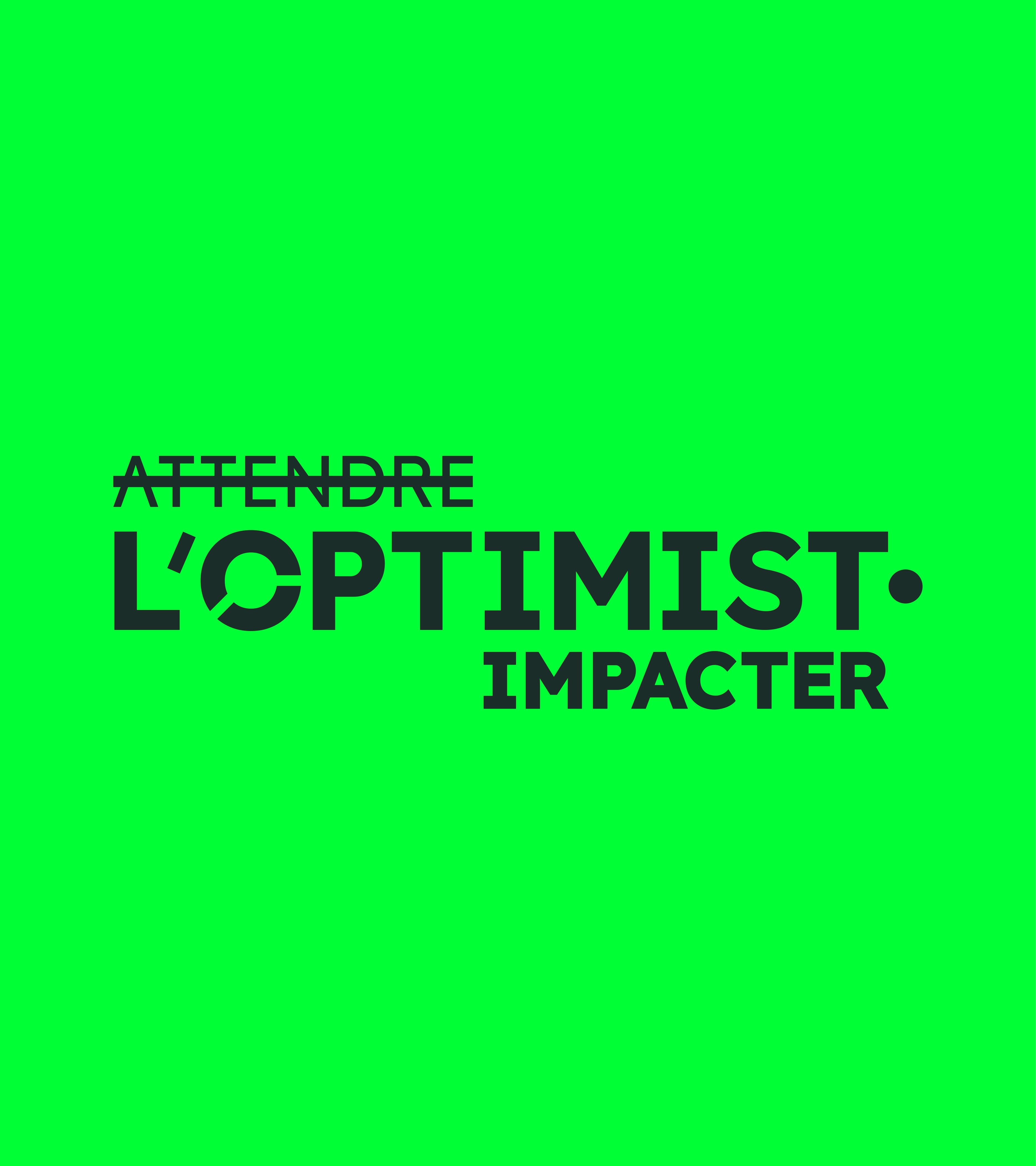 Logo l'Optimist - un projet d'identité visuelle by Le point D