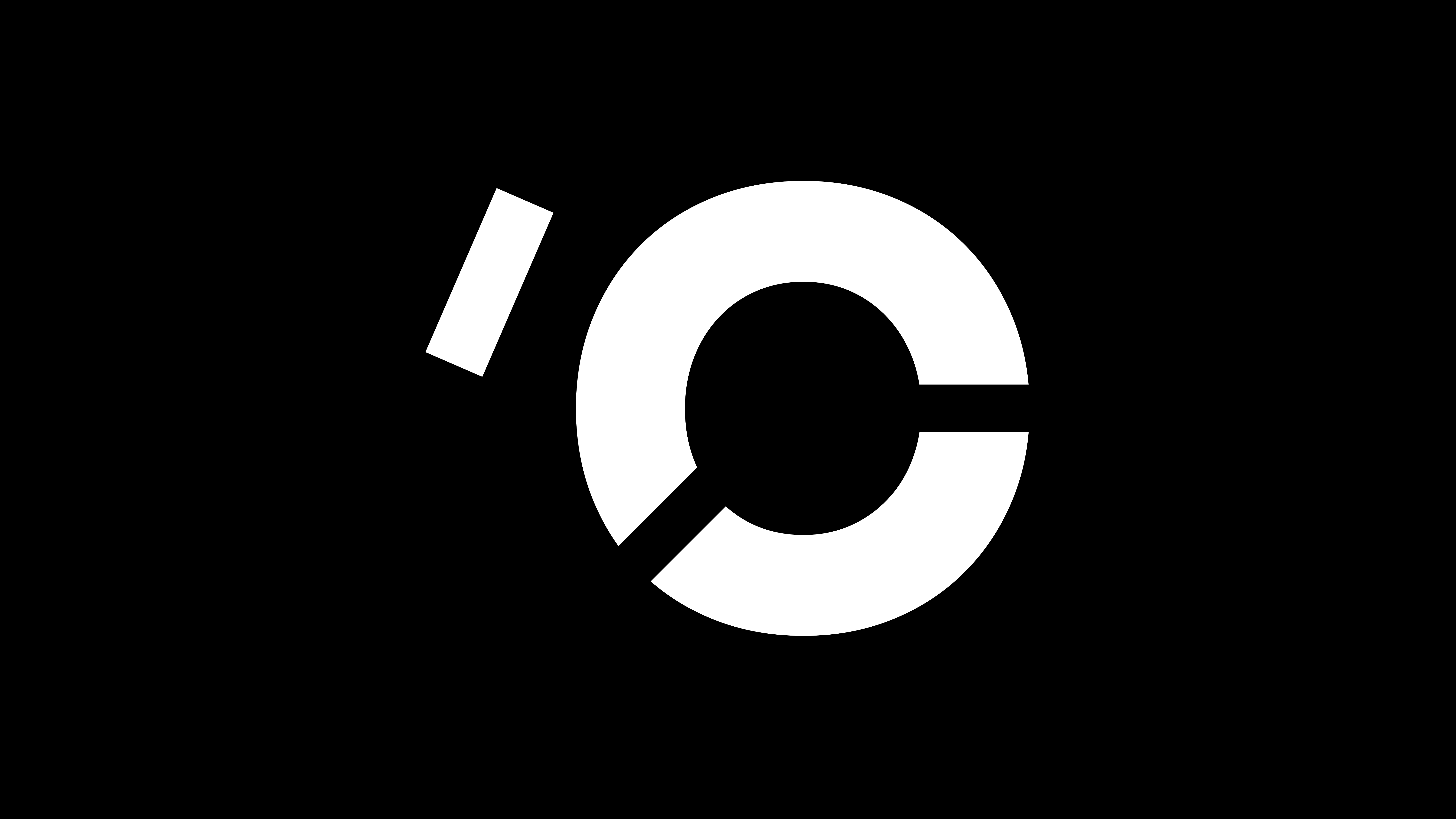 Le logo en noir et blanc