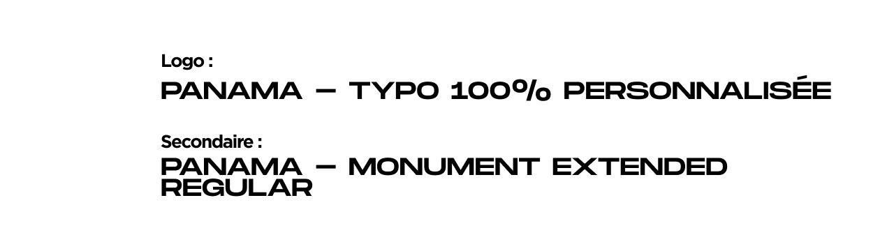 Typographie utilisée dans le projet
