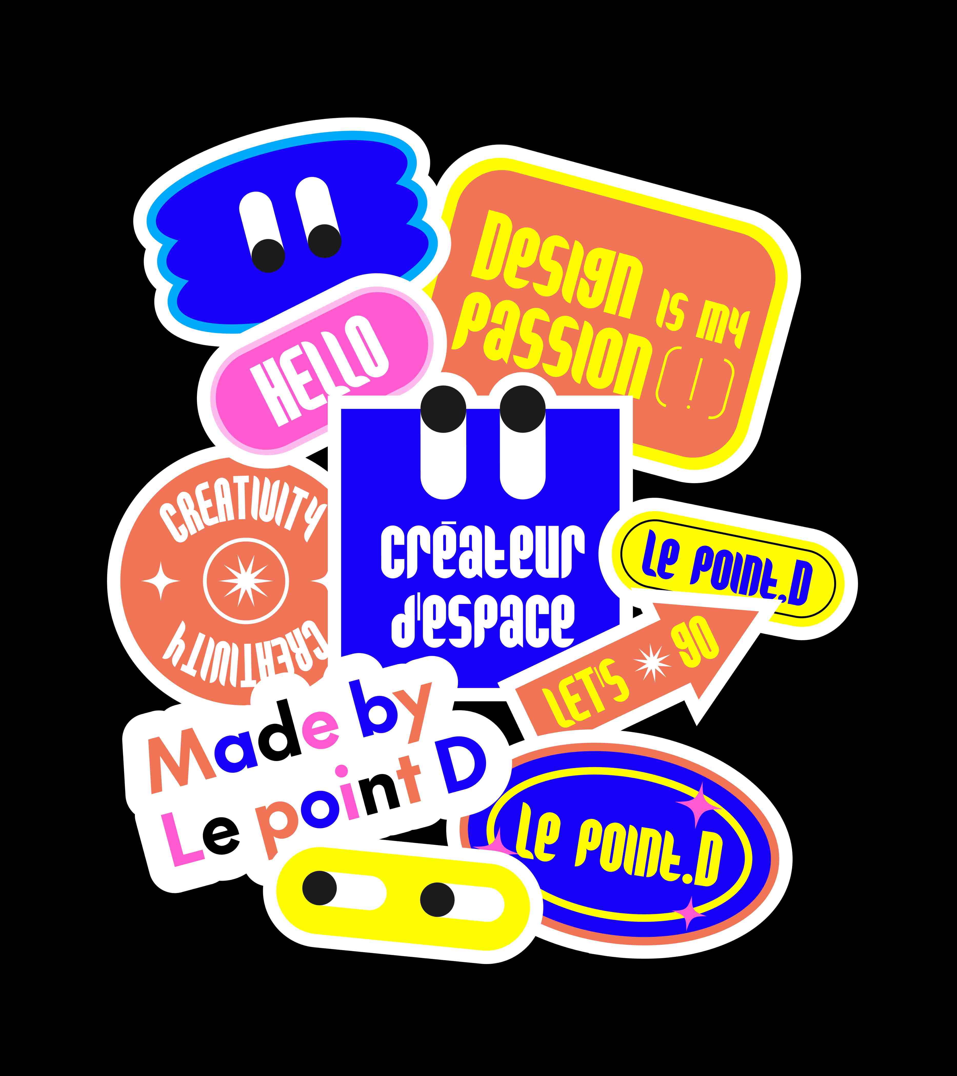 Stickers Le point D - by Le point D