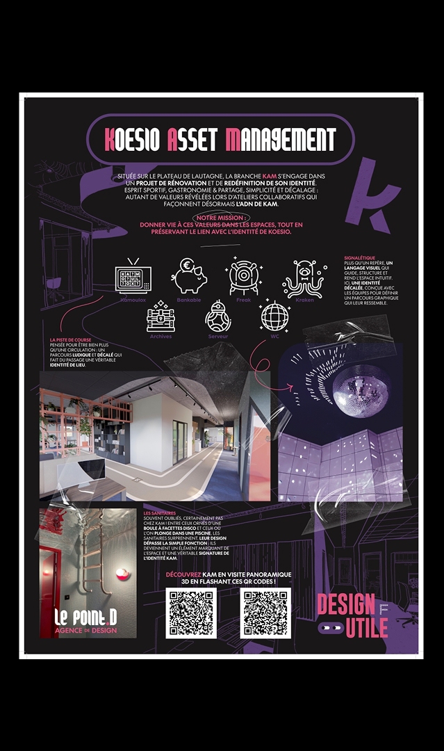 Affiche & infographie réalisée pour l'exposition La Forme 2025 - projet KAM
