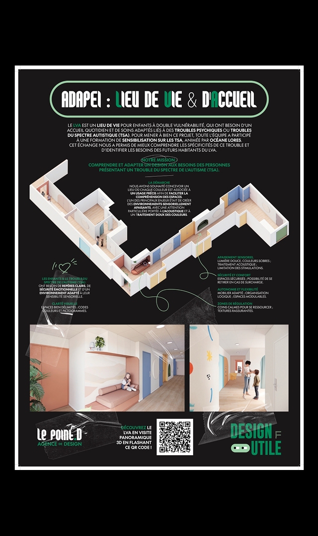 Affiche & infographie réalisée pour l'exposition La Forme 2025 - projet LVA