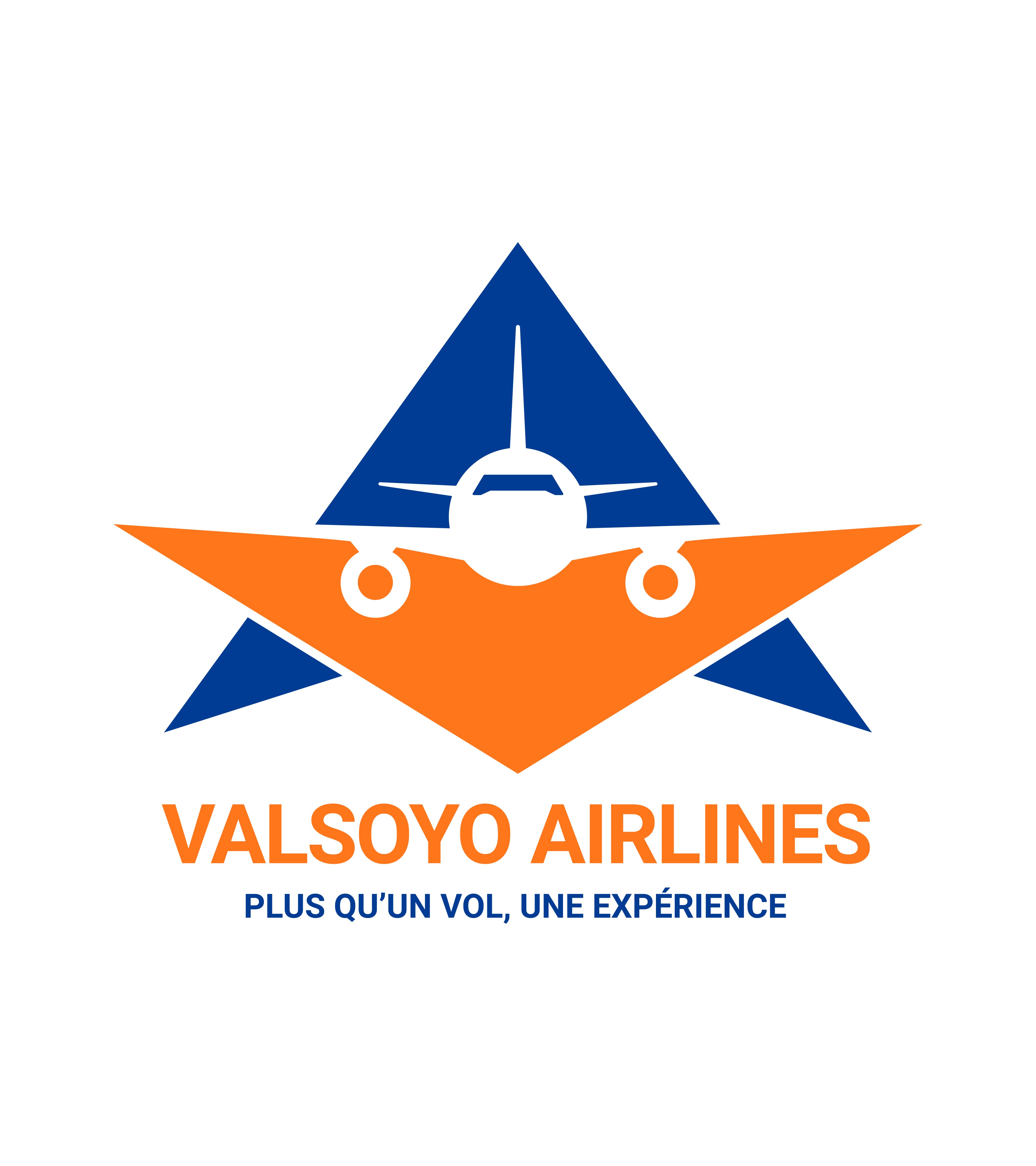 Logo Valsoyo Airlines - un projet d'identité visuelle by Le point D