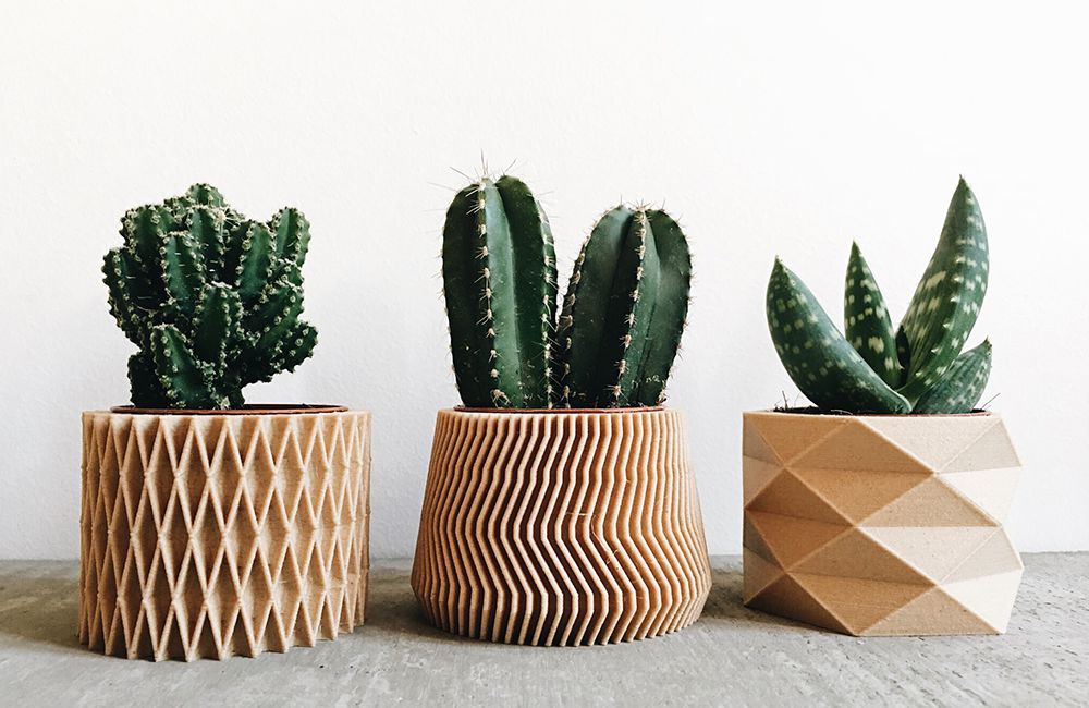  Pots  planters in 3D  printing available at Le point D
